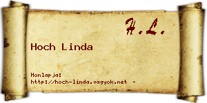 Hoch Linda névjegykártya